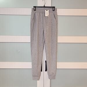 Reoria Gray Fleece Sherpa Lined Warm Sweat Pants Joggers Women's Small